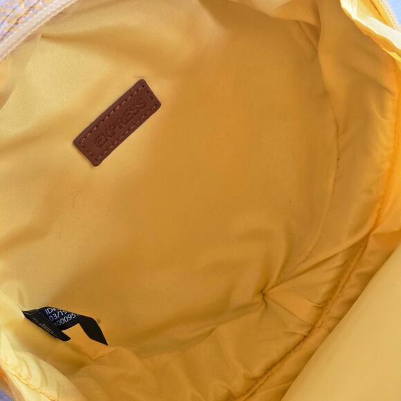 One Size – Express Yellow Woven Circular Mini Bag (2019) - Picture 4 of 5